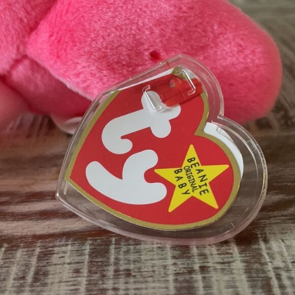 “Pinky” Beanie Babies 1995 Limited Edition of 10,000 Tampa Bay Devil Rays Gift - Picture 7 of 13